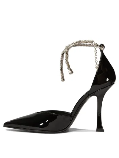 Jimmy Choo Stevie 100 Crystal-embellished Pumps In Patent Leather