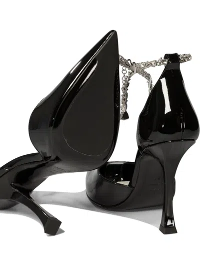 Jimmy Choo Stevie 100 Crystal-embellished Pumps In Patent Leather