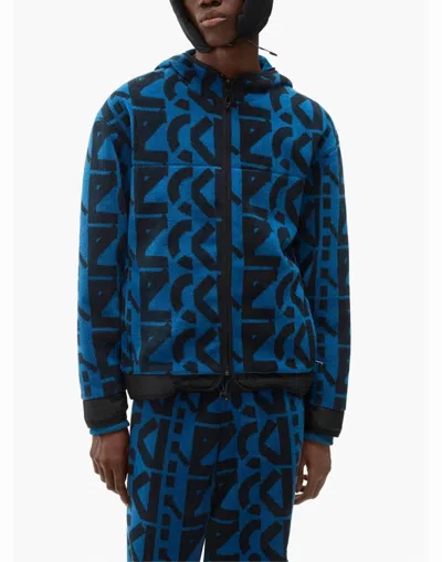 Kenzo Abstract-print Zip-up Hooded Jacket