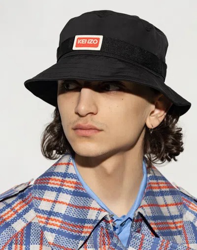 Kenzo Side Logo-patch Detail Bucket Hat