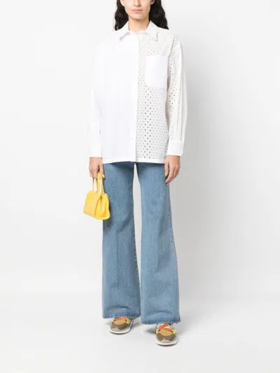 Kenzo Women's Broderie Anglaise Cotton Shirt