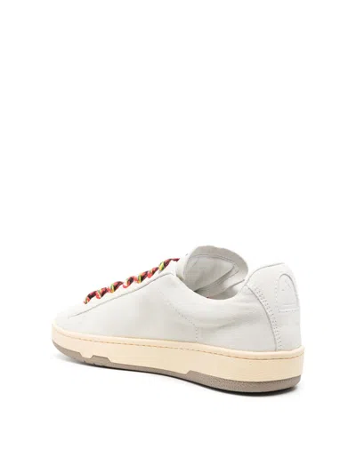 Lanvin Lite Curb Low-top Sneakers In White
