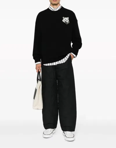 Maison Kitsuné Maison Kitsune Fox Head Intarsia Wool Jumper