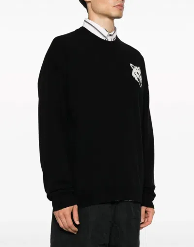 Maison Kitsuné Maison Kitsune Fox Head Intarsia Wool Jumper