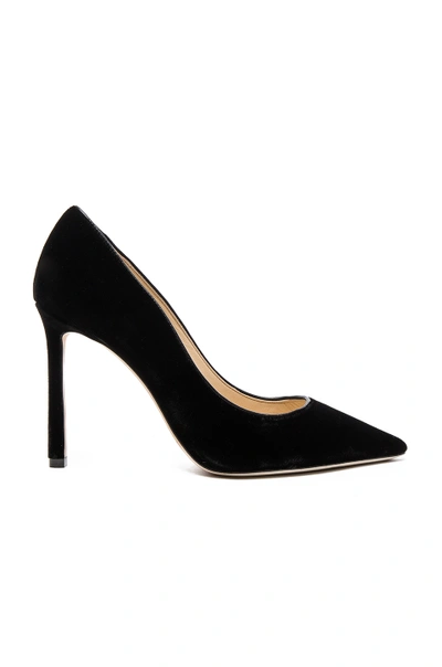 Jimmy Choo Black Velvet Romy Pump