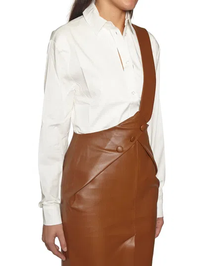 Materiel Skirt With Strap