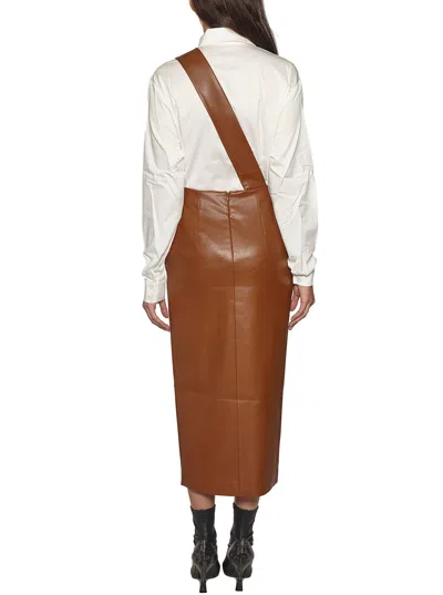 Materiel Skirt With Strap