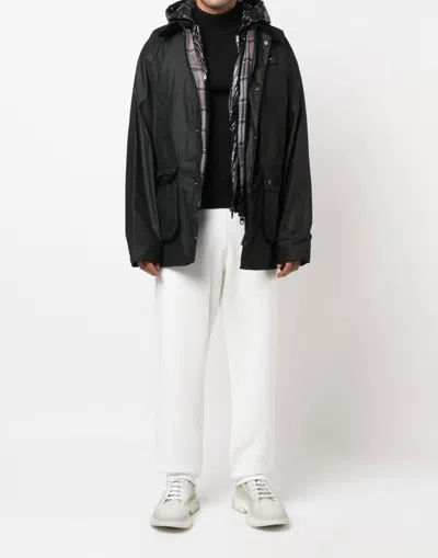 Moncler White Track Pants