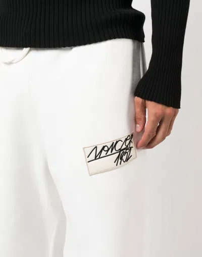 Moncler White Track Pants