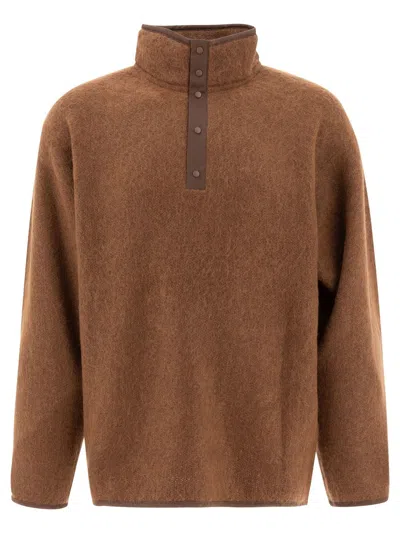 Nanamica Mohair Sweater Knitwear Brown In Brown