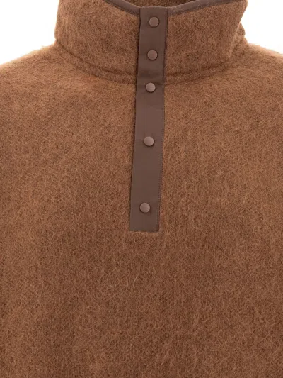 Nanamica Mohair Sweater Knitwear Brown In Brown