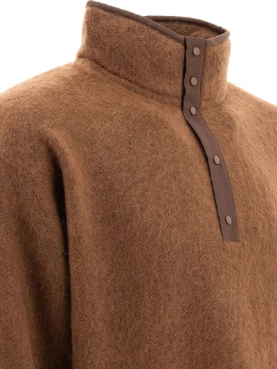 Nanamica Mohair Sweater Knitwear Brown In Brown