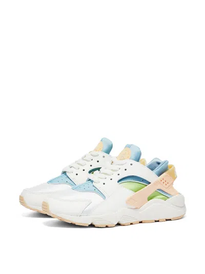 Nike Air Huarache Se Dq0117-100 Womens White Blue Leather Running Shoes 6 Nr6179