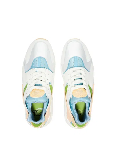 Nike Air Huarache Se Dq0117-100 Womens White Blue Leather Running Shoes 6 Nr6179