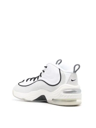Nike White And Photon Dust Black Air Penny Ii Sneakers
