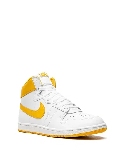 Nike White And University Gold Jordan Air Ship Sp Sneakers