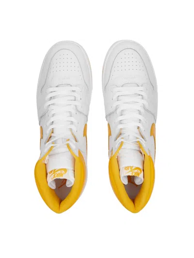 Nike White And University Gold Jordan Air Ship Sp Sneakers
