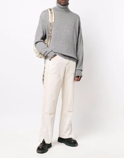 Off-white Basic Knit Turtleneck Sweater