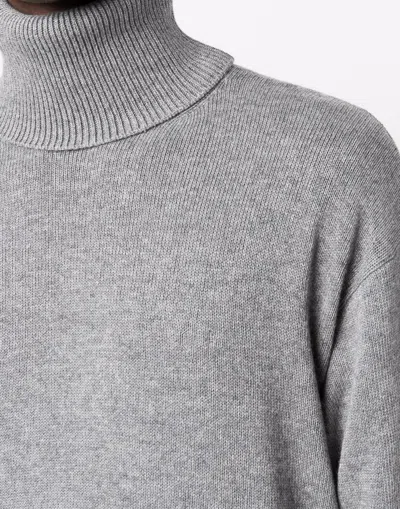 Off-white Basic Knit Turtleneck Sweater