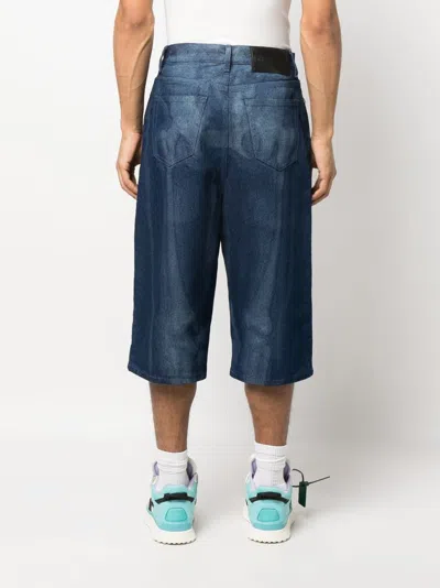 Off-white Skeleton Denim Bermuda Shorts