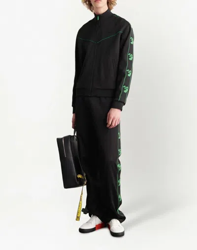 Off-white Ow Face Band Track Top Sweatshirt