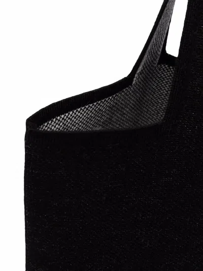 Palm Angels Knit Shopper Logo Tote Bag