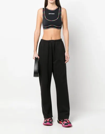 Palm Angels Black Rainbow Miami Sports Top