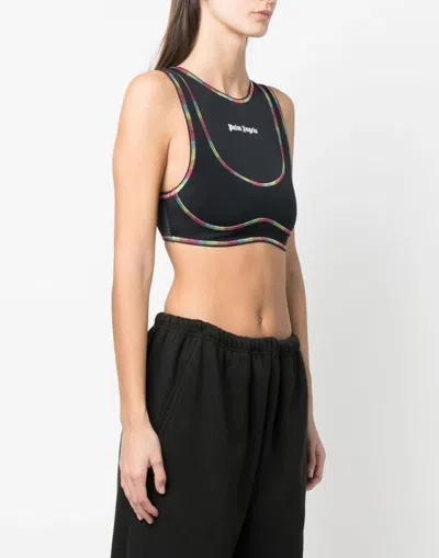 Palm Angels Black Rainbow Miami Sports Top