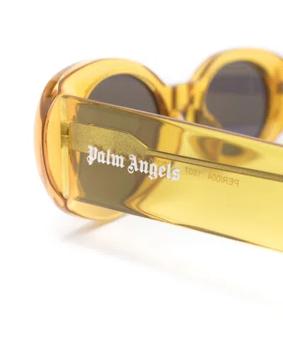 Palm Angels Spirit Oval Sunglasses In Brown