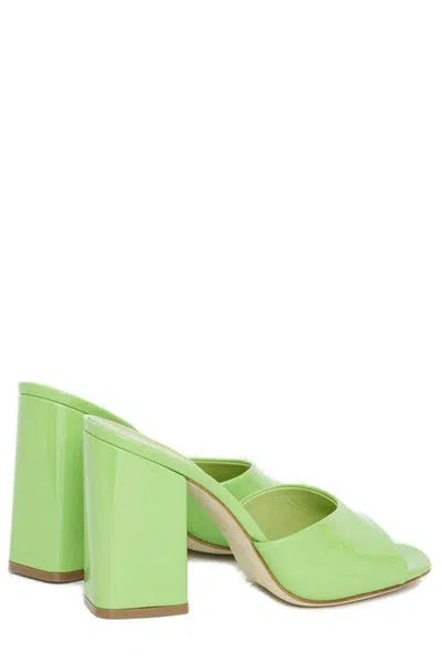 Paris Texas Women's Raffia & Canvas Anja Slip Ons Sandal