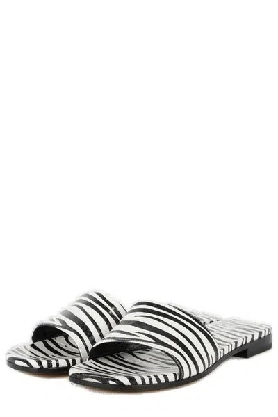 Paris Texas Zebra-print Flat Sandals