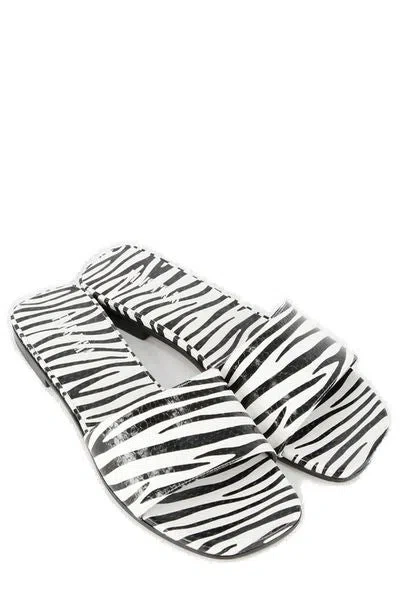 Paris Texas Zebra-print Flat Sandals