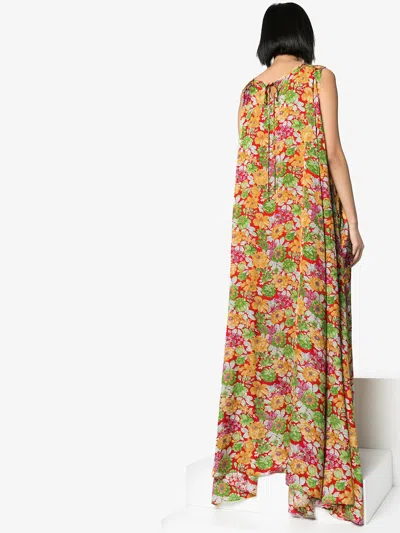 Plan C Floral Print Maxi Dress