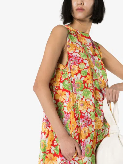 Plan C Floral Print Maxi Dress