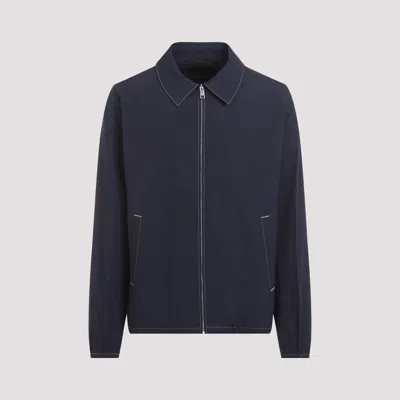 Prada Cotton Blouson With Contrasting Stitching