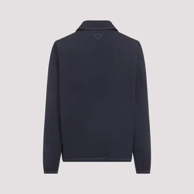 Prada Cotton Blouson With Contrasting Stitching