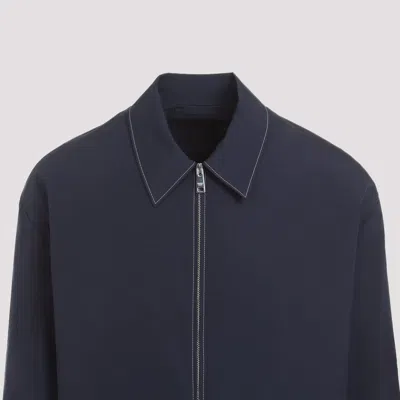 Prada Cotton Blouson With Contrasting Stitching