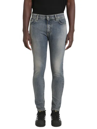Represent Blue Washed Jeans In Denim