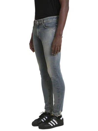 Represent Blue Washed Jeans In Denim