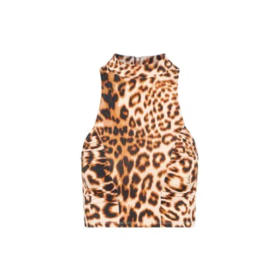 Rotate Birger Christensen Rotate Women Rotate Stretchy Halterneck Top