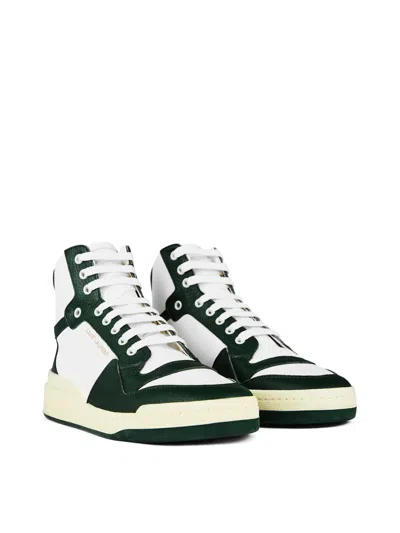 Saint Laurent Sl24 Leather High-top Trainers