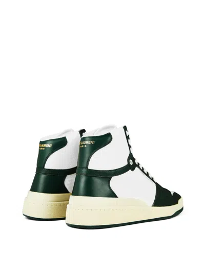 Saint Laurent Sl24 Leather High-top Trainers