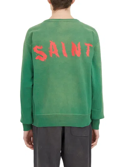 Saint Mxxxxxx Three-headed Dog-print Sweatshirt