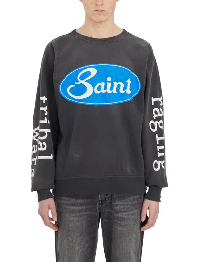 Saint Mxxxxxx Felpa In Cotone Stampato