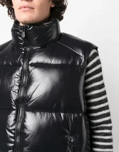 Save The Duck Aliantus Puffer Vest Jacket In Black