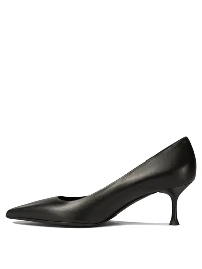 Sergio Levantesi Ella Pointed-toe Leather Pumps In Black