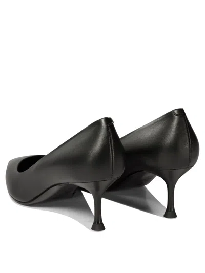 Sergio Levantesi Ella Pointed-toe Leather Pumps In Black