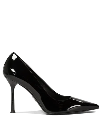Sergio Levantesi Ella Pointed-toe Leather Pumps In Black