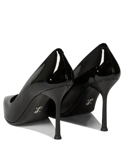 Sergio Levantesi Ella Pointed-toe Leather Pumps In Black