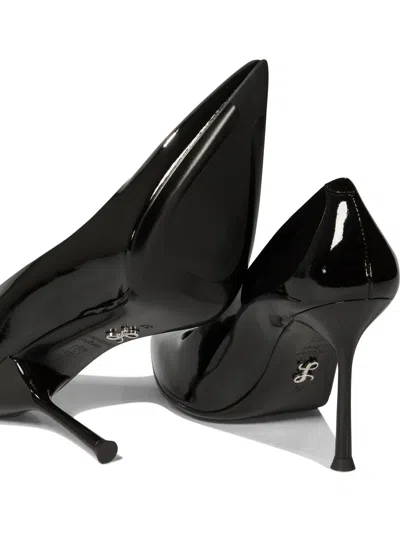 Sergio Levantesi Ella Pointed-toe Leather Pumps In Black